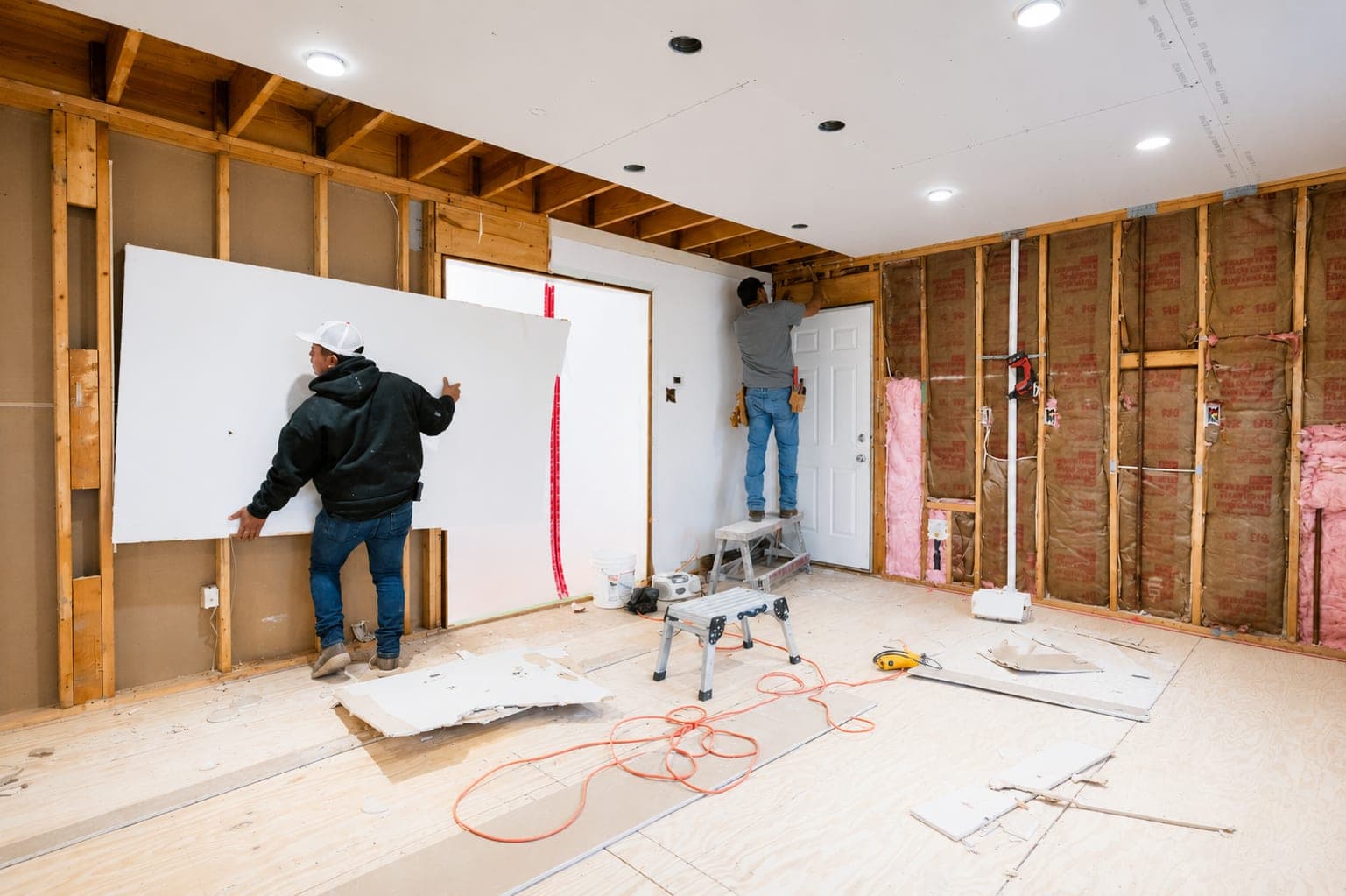 Professional drywall installation