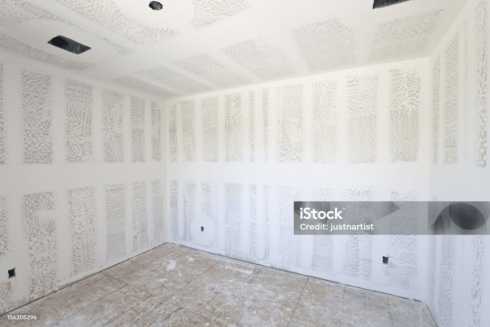 Knockdown texture finish